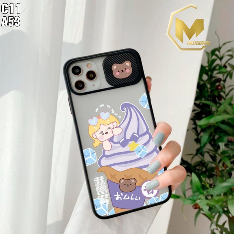 SS078 SOFTCASE SLIDE KARAKTER  OPPO A1K C2 A15 A37 NEO 9 A5 A9 A52 A92 A53 A54 A16 A31 A3S A5S F9 A7 A12 A11K F1S A59 RENO 4 4F 2020 MA2216