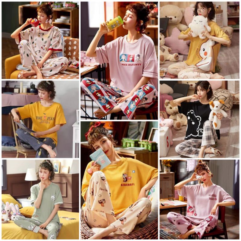 Piyama Cp import murah/fashion wanita import/baju tidur import murah C06-B1