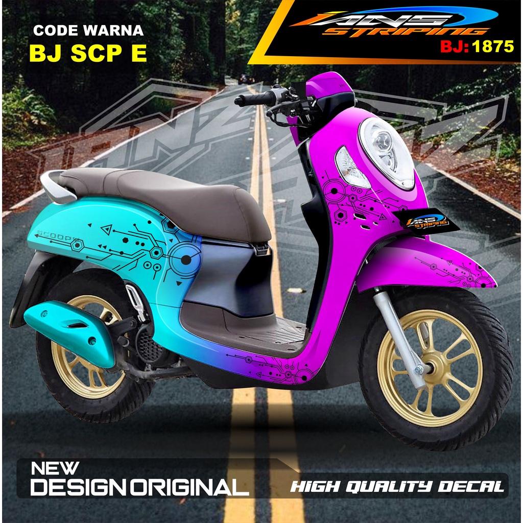 DECAL STICKER FULL BODY SCOOPY / STICKER ALL NEW SCOOPY / STIKER FULL BODY SCOOPY TERMURAH / STIKER MOTOR SCOOPY / STIKER MOTOR