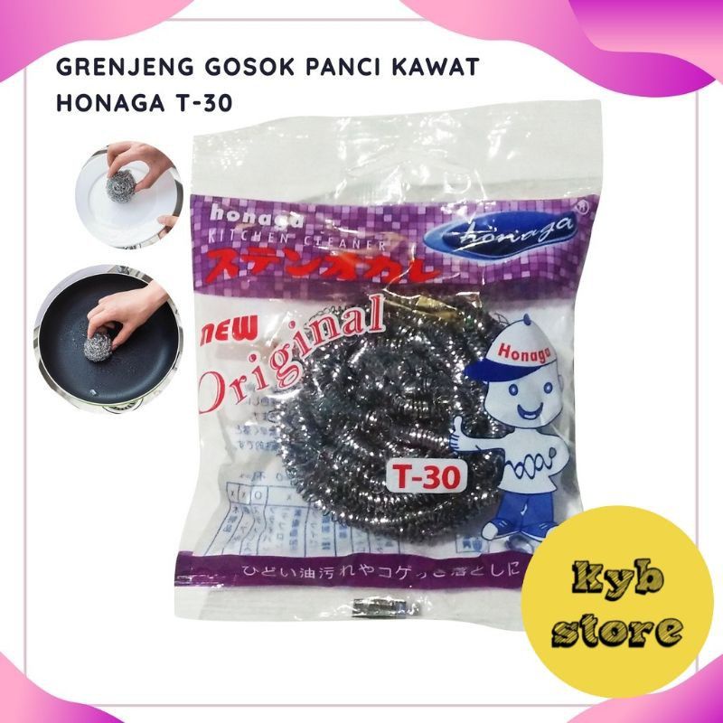 Gosok Panci Murah / Sabut Cuci Piring Kawat Honaga T-30 / Penggosok Panci Awet