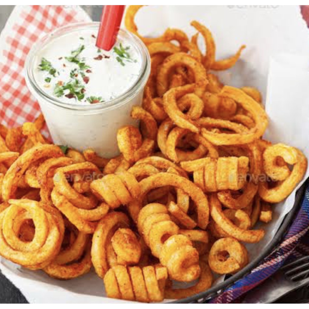 

Kentang goreng curly