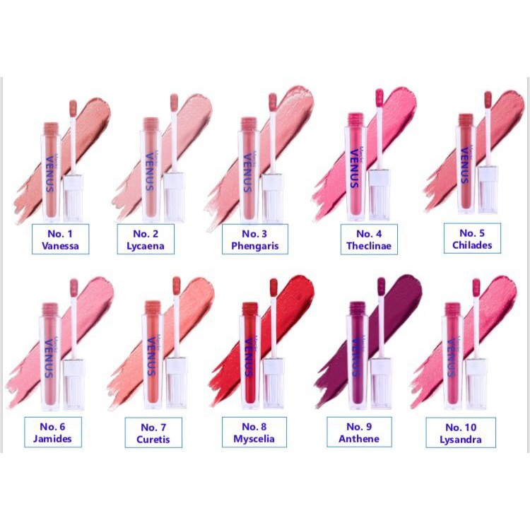 Venus Soft Matte Lip Cream Original Marck Venus Murah Venus Lip Cream Shopee Indonesia Lipstik venus no 10