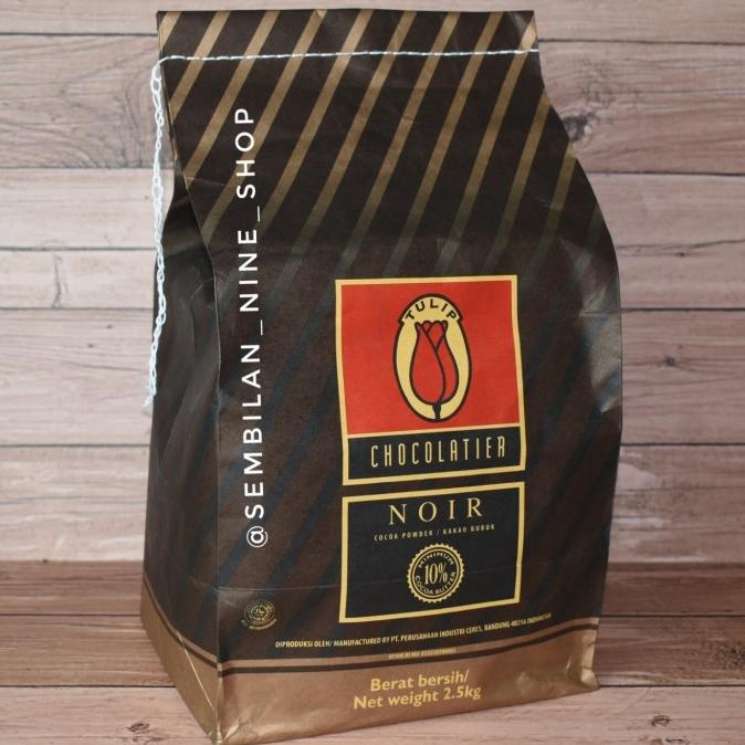 

Tulip NOIR BLACK Cocoa Powder 2,5 KG Bubuk Coklat Hitam Arang Charcoal ---NEW---