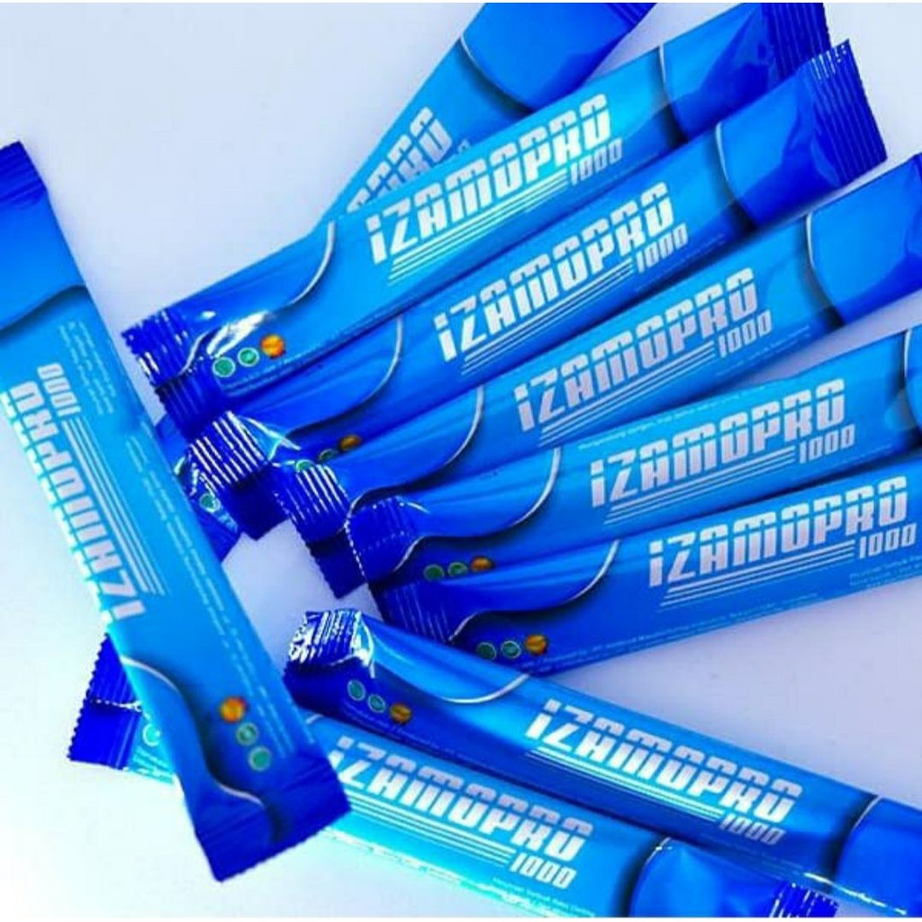 Izamopro1000 Salmon Ovary Peptide BPOM Halal bukan SOP 100+ sachet