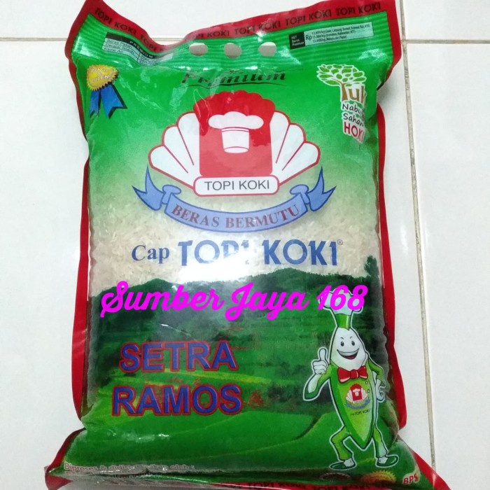 

bg20t01r Beras Bermutu Cap Topi Koki Setra Ramos Premium 5 Kg Sv012Ss