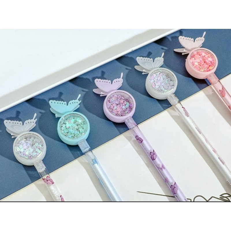 

Stationery - Pulpen Gel Kupu-Kupu Anti Nyamuk