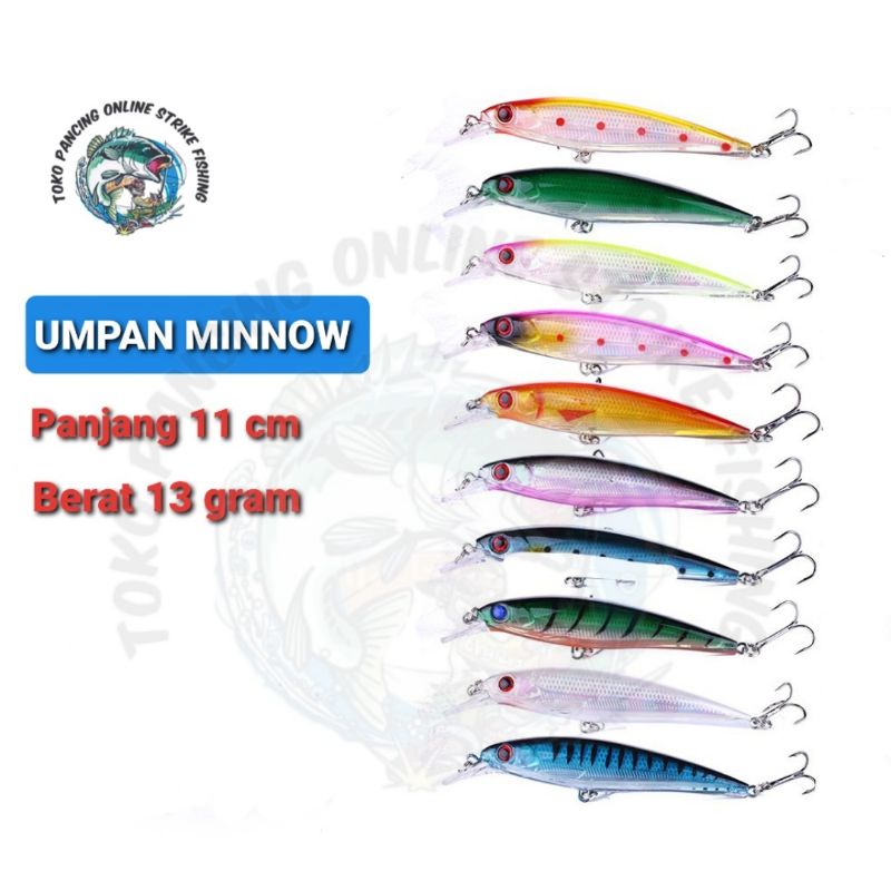 Umpan Pancing Minnow 11cm/13gram