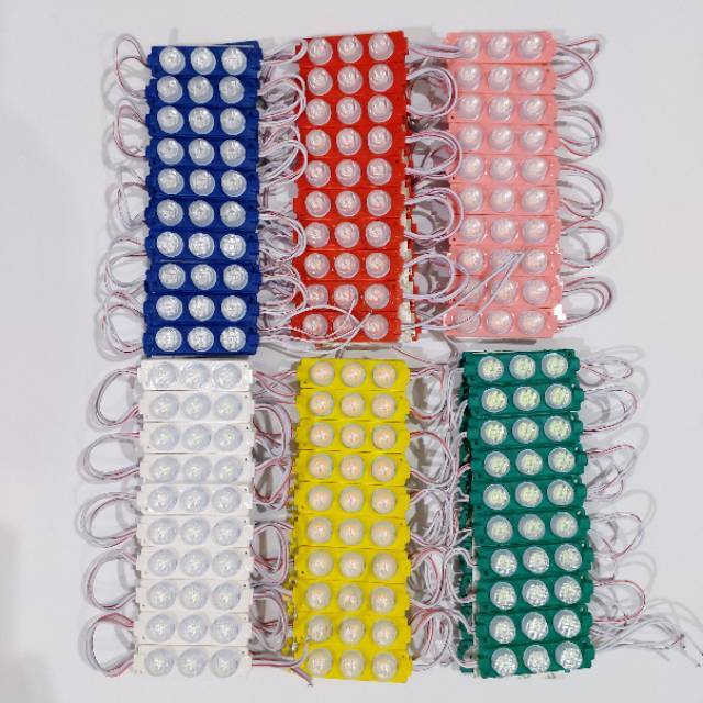 LAMPU LED 3 MATA 24 V 3 Watt Modul LED 3 Titik Variasi  