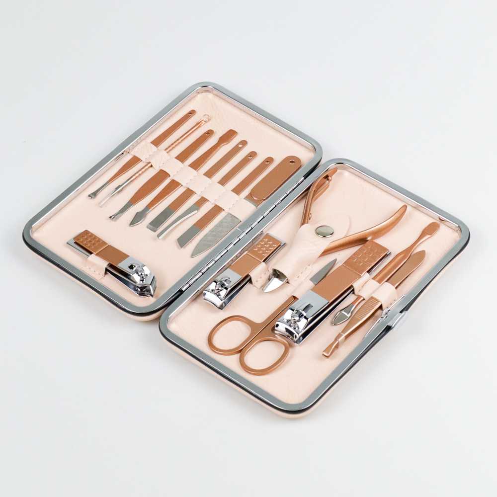 (100% BARANG ORI) Biutte.co Gunting Kuku Nail Art Set Manicure Pedicure 15 PCS - CT02