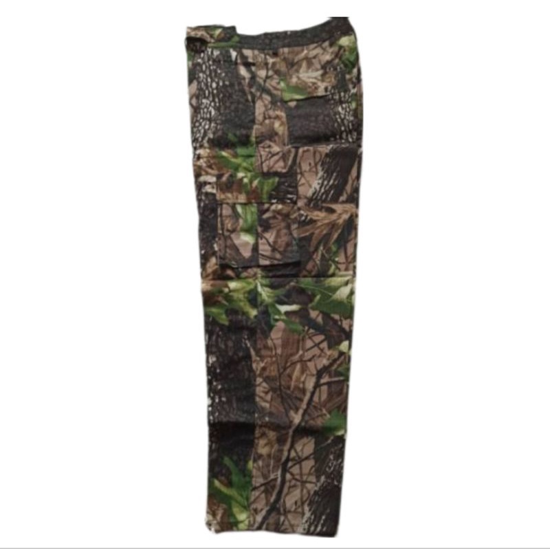 Celana Cargo Tactical Loreng Perbakin Daun Pria Wanita - Outdoor Adventure