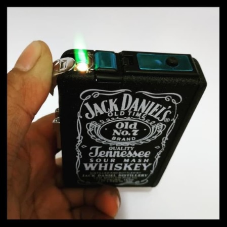 TEMPAT PENYIMPANAN ROKOK DAN KOREK 2 IN 1 CLASSIC CIGARETTE BOX WITH LIGHTER DESAIN UNIK BR12