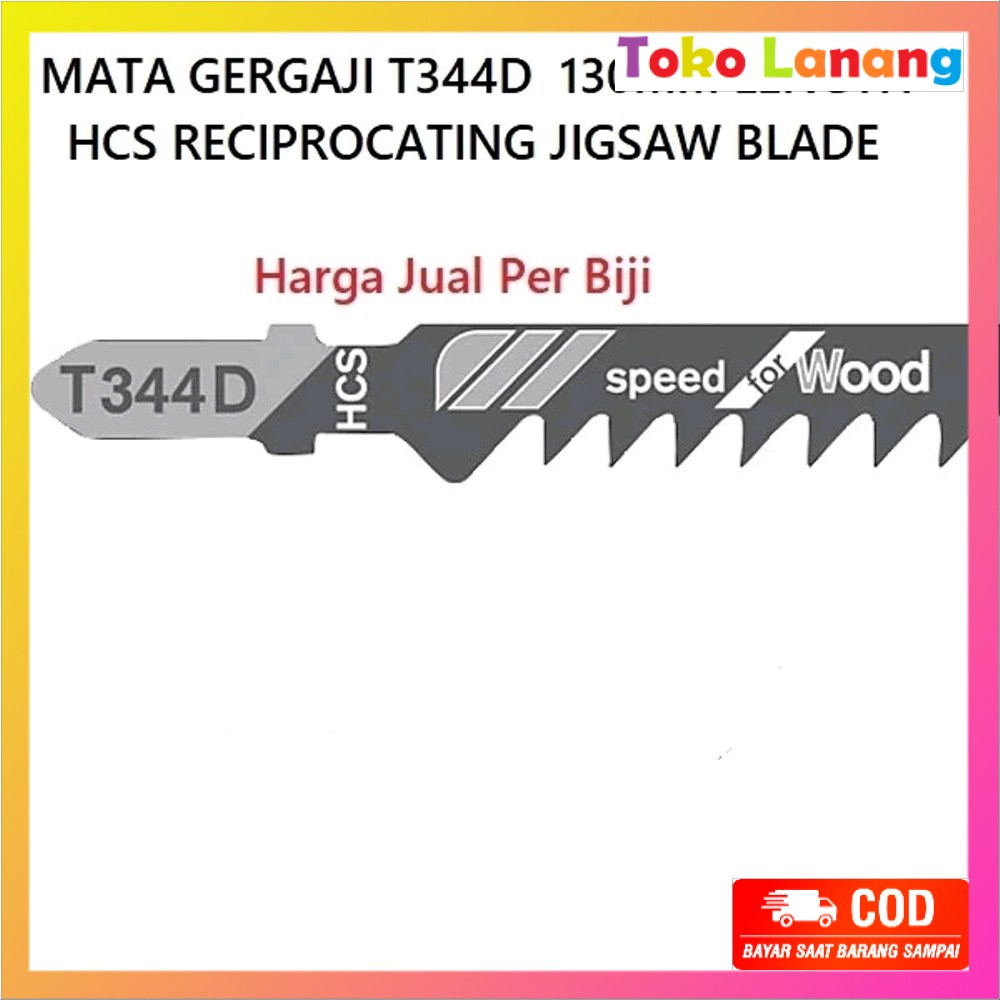 TWL- T344D MATA GERGAJI 13cm JIGSAW KAYU PANJANG HCS RECIPROCATING JIGSAW BLADE
