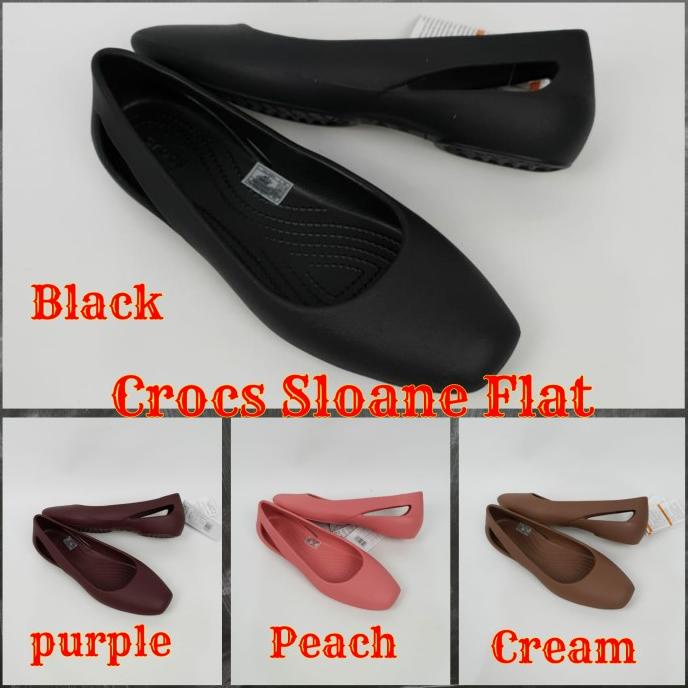 New Sepatu Wanita Original Crocs Sloane Flat Women