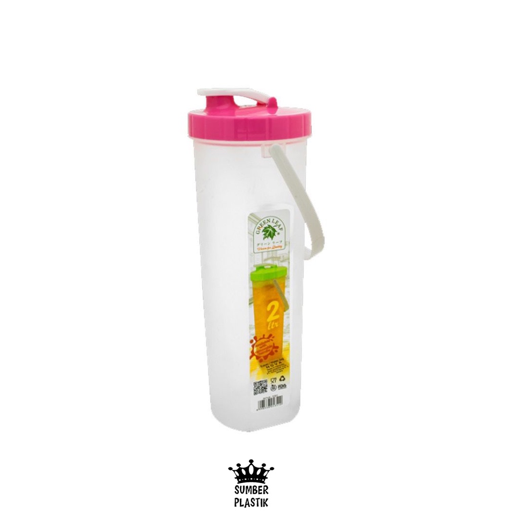 Green Leaf 5351 Eskan Botol Air Minum / Minyak 2 Liter Plastik Water Jug Nova