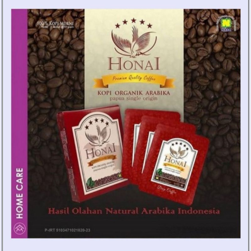 

Kopi Honai Natural Arabika 3 sachet