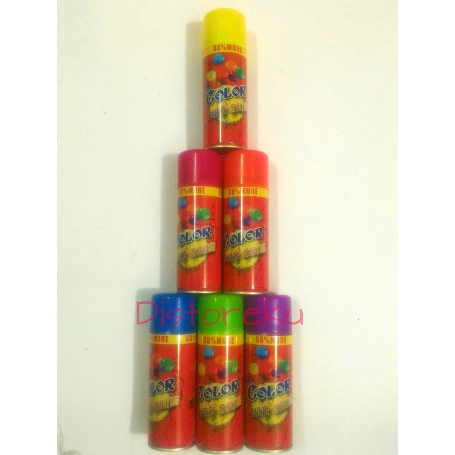 string spray ultah ulang tahun semprotan jaring warna