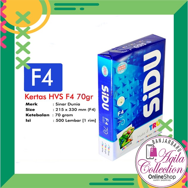 

KERTAS HVS F4 SIDU SINAR DUNIA