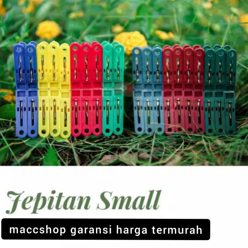 20 pcs Jepitan Baju Small Indo Kurnia - Indokurnia Laundry Clips