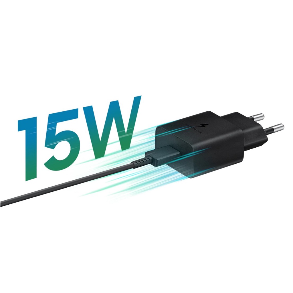 SAMSUNG Charger 15W PD Power Adapter USB-C Cable Original EP-T1510XB