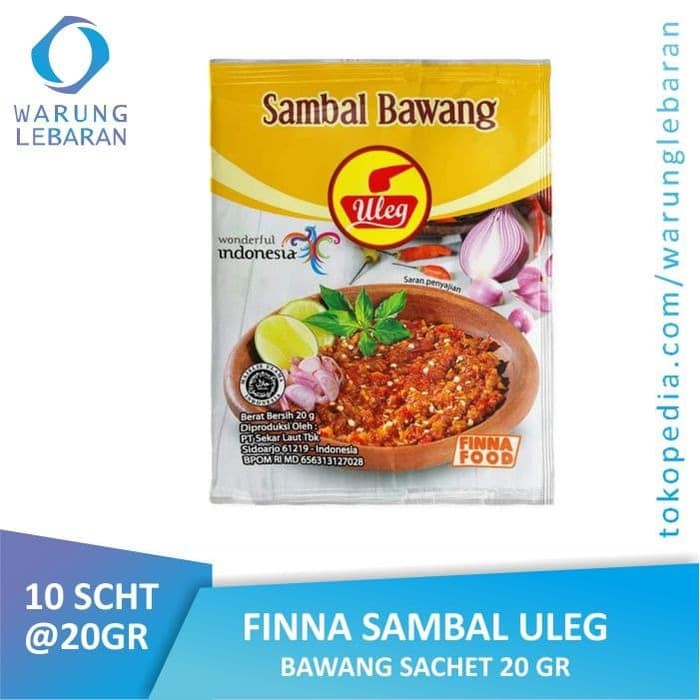 

PACK FINNA SAMBAL ULEG BAWANG SACHET 10 X 20GR