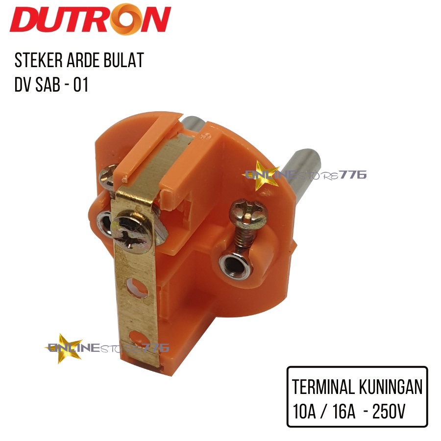 Steker Arde Dutron Bulat Ecer Grosir DV-SAB-01