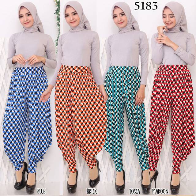Celana Panjang Wanita Celana Aladin Bahan Jersey Korea 5183