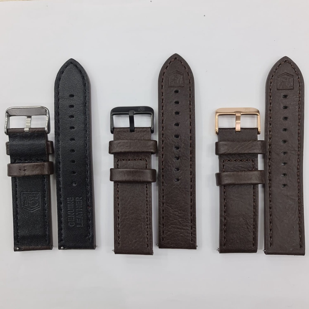 Strap Leather T5 Original Tali Kulit Jam tangan T5 Original 22mm 24mm 26mm/TALI JAM TANGAN KULIT TEBAL BUAT JAM T5/STRAP JAM T5 LEATHER/TALI JAM T5/TALI JAM T5 ORIGINAL/STRAP KULIT/TALI KULIT