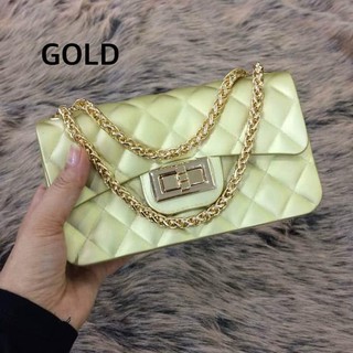 Pengiriman Tercepat #. Tas wanita cewe supplier branded murah import CH*N3L MATE MINI - Emas ...