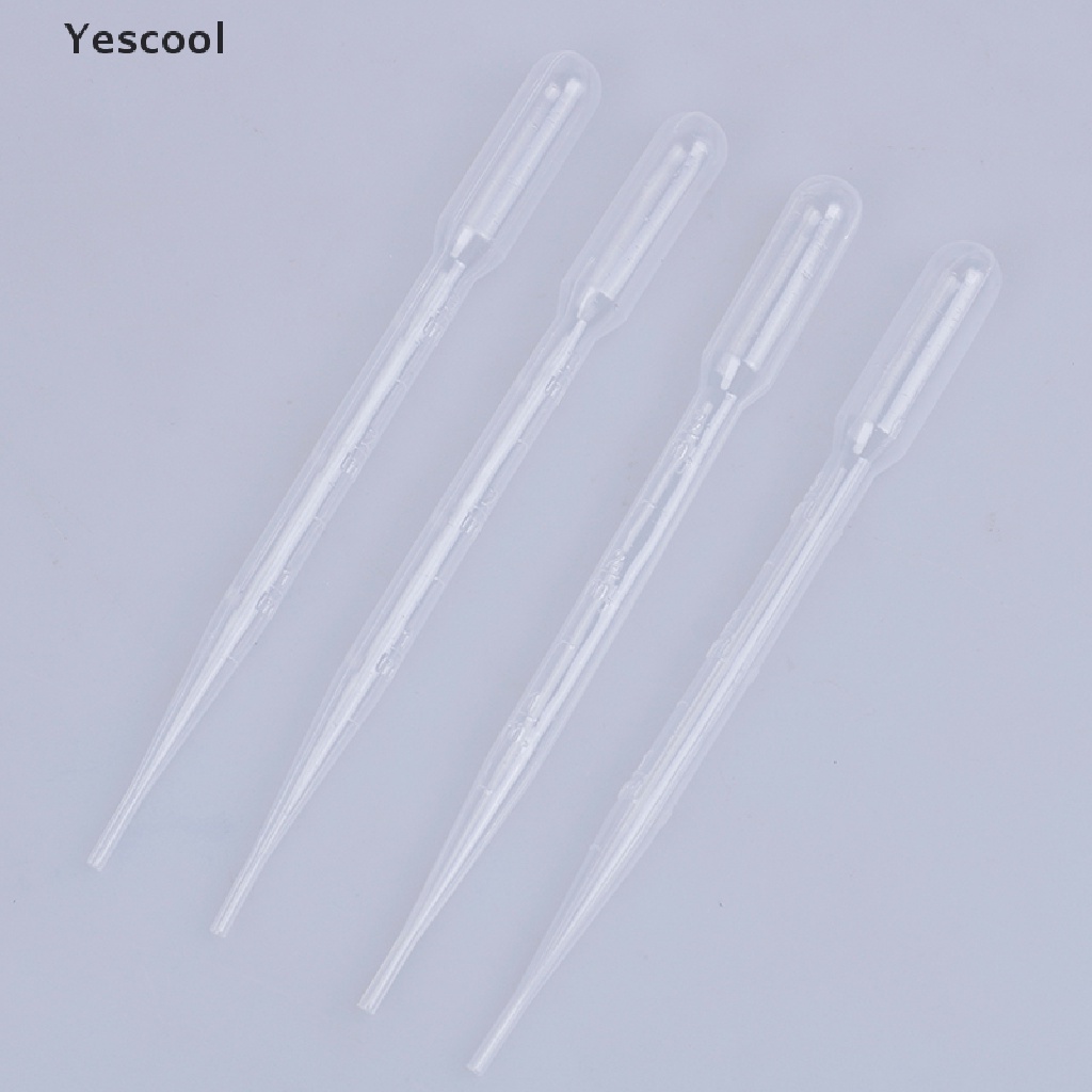 Yescool 4Pcs Pipet Tetes Cat Bahan Plastik Ukuran 3ml