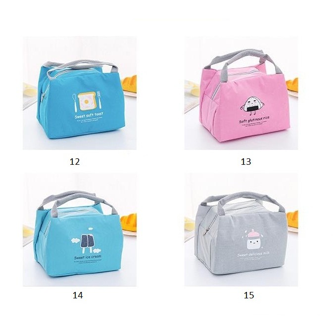 ☛TK☚ Tas Bekal Lunch Cooler Bag Box Salur Makanan Aluminium Kotak Makan Ransel Anak Karakter R142 R807