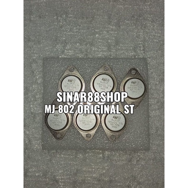 Hrg 1 pcs / BIJI / BUAH TR TRANSISTOR MJ802 MJ 802 JENGKOL ORIGINAL ASLI ST