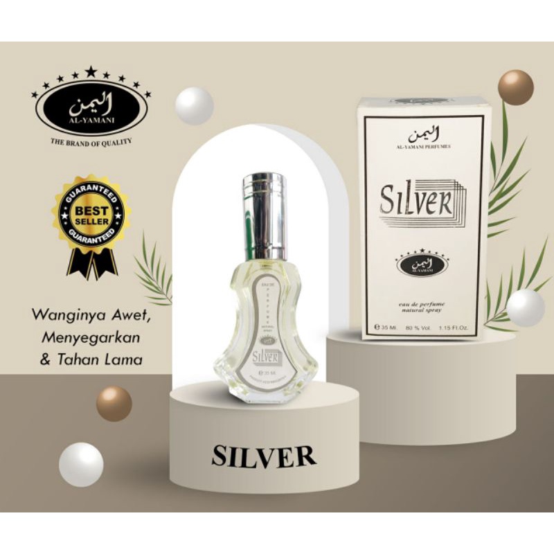 Parfum AL YAMANI Spray 35ml Aroma SILVER