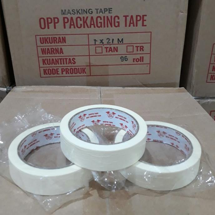 

GOJEK GRAB Lakban Kertas 24mmx21m/ masking tape Murah kualitas daimaru