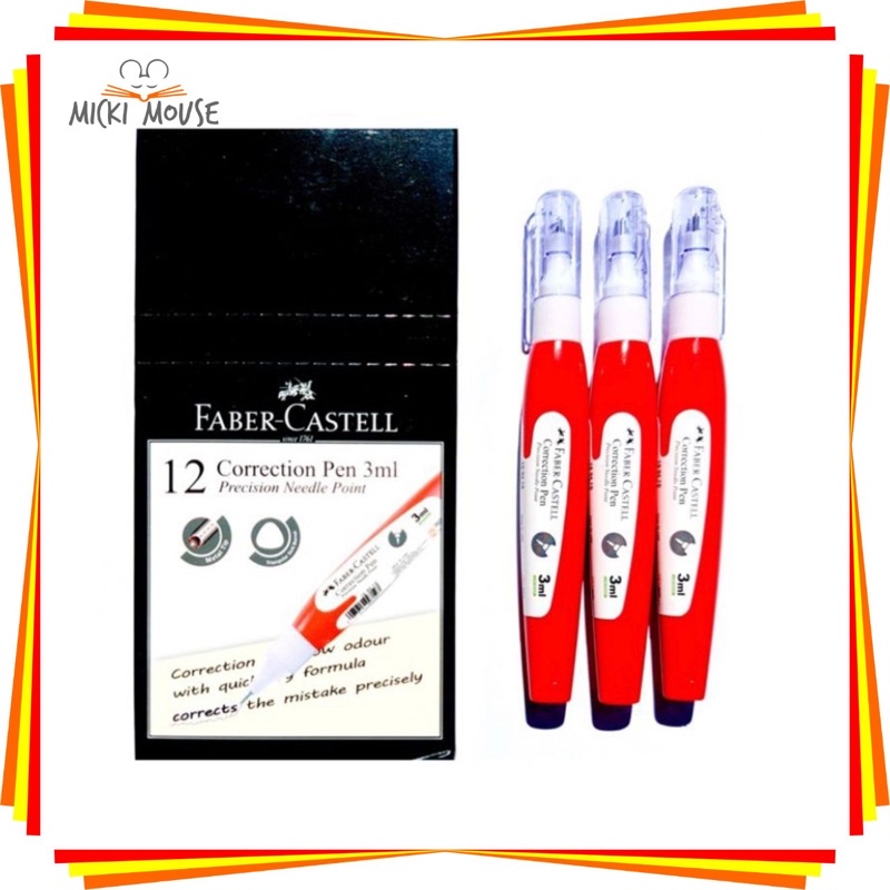 

correction pen 3ml faber castell / tipx cair / tip-x