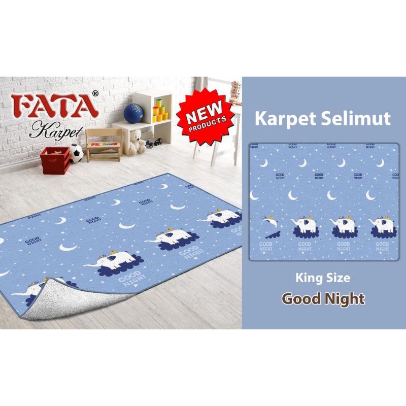 Fata - Karpet selimut Terbaru [Karmut] Motif  Good Night Uk.190X190