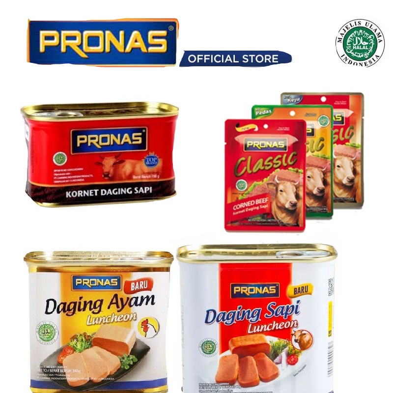 PRONAS KORNET DAGING SAPI - DAGING SAPI - PRONAS - PRONAS COREND BEEF - PRONAS LUNCHEON