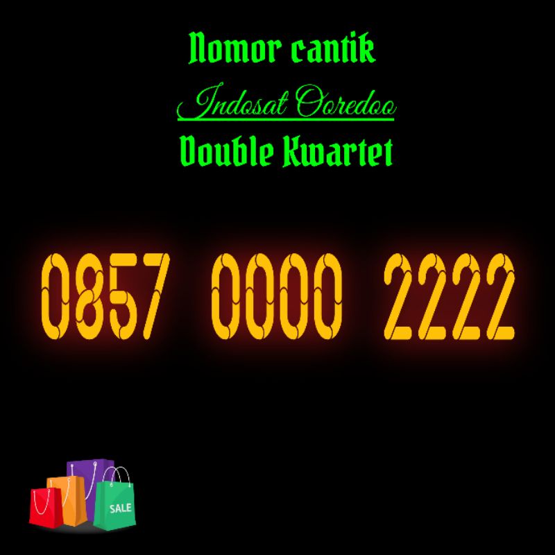 Nomor Cantik Indosat Double Kwartet 0000 2222