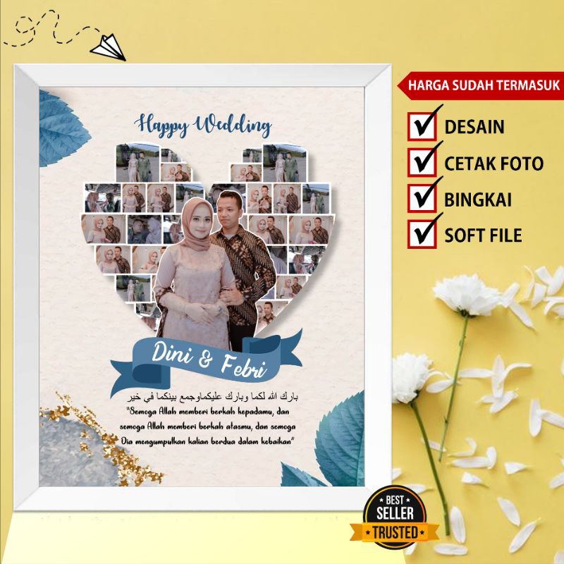 BINGKAI FOTO WEDDING/KADO PERNIKAHAN UNIK/KADO PERNIKAHAN MURAH