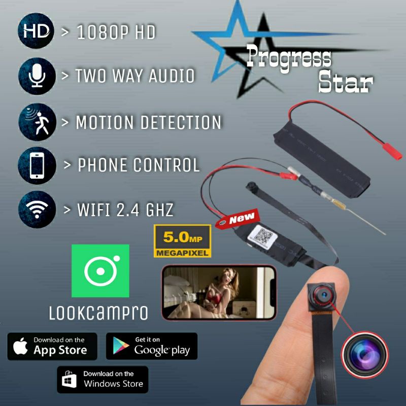 Spy Camera | Ip Wireles Wifi Ip Hidden 1080P SpyCam Super Mini Full HD