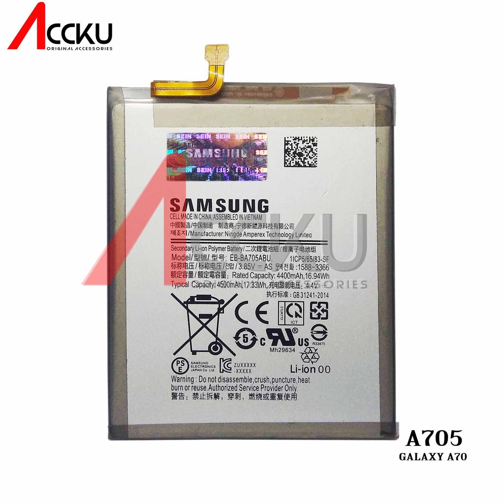 BATERAI SAMSUNG GALAXY A70 BATTERY SAMSUNG A70 EB-BA705ABU ORI