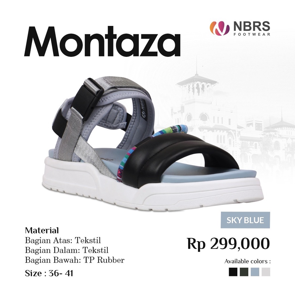 Nibras Footwear Montaza Sepatu Sandal Casual Outfit Pria Wanita