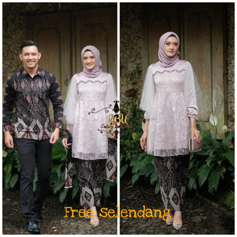 Couple Luna set Lilac Couple kebaya kondangan Couple kebaya lamaran