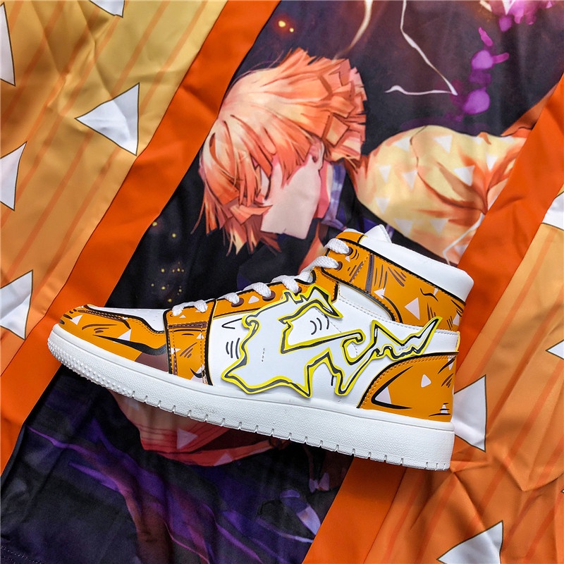 Sepatu Import Pria Ukuran 36~44 Running Sneaker Boots Anime Demon Slayer Tanjirou Zenitsu Kimetsu No Yaiba Outdoor 157