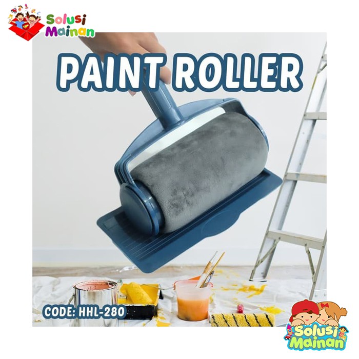 ALAT ROLL CAT TEMBOK PAINT ROLLER PRAKTIS 1 SET isi 6 item