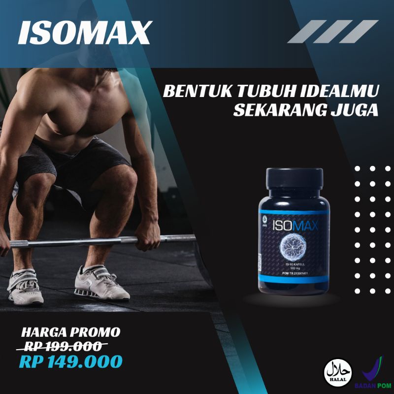 [TERMURAH] ISOMAX ORI HALAL BPOM Suplemen Otot