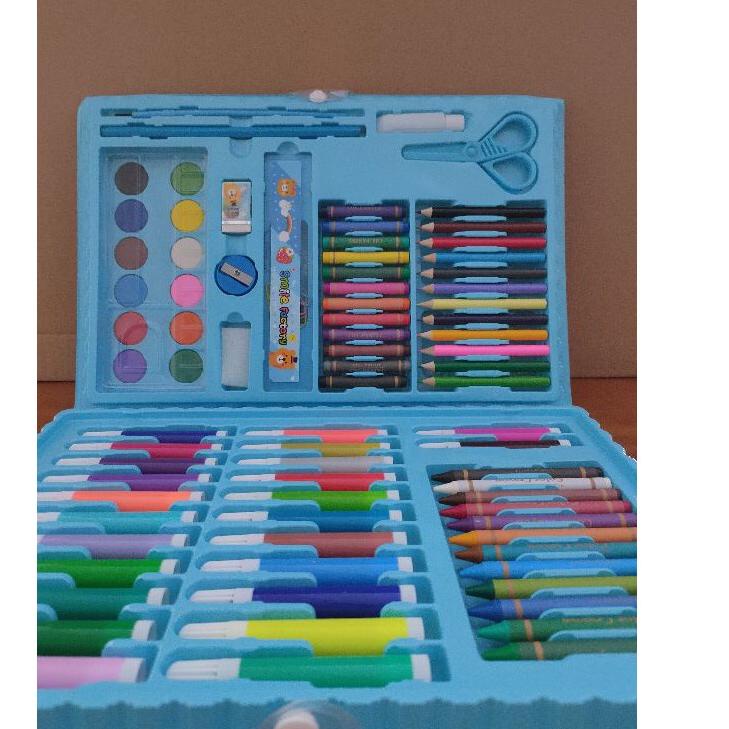 

Best Seller.. Crayon Set Koper isi 86 pcs Untuk Mewarnai / Kado Anak Lengkap