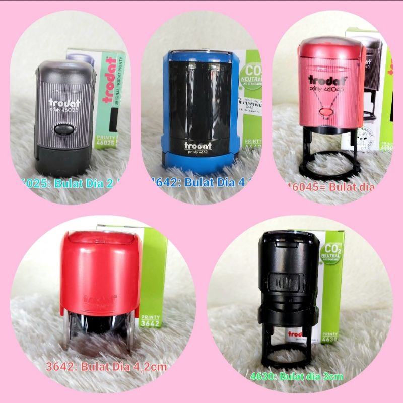 

Stempel Trodat Bulat/Lingkaran 46025/4630/4642/3642/46045