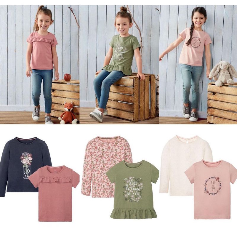 restock lupilu t-shirt girls 1-6 th,