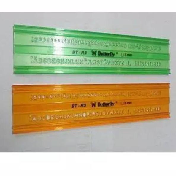 

[PRODUK YFRPA] Penggaris Sablon/Mal 3mm Butterfly 9N0