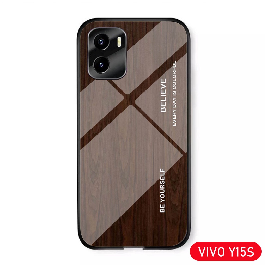 (S90) Softcase Kaca VIVO Y15S - casing handphone - Vivo Y15S Vivo Y15S - pelindung handphone - Vivo 